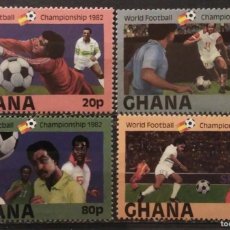 Sellos: GHANA 1982 FOOTBALL WORLD CUP - SPAIN. NUEVO - MNH **
