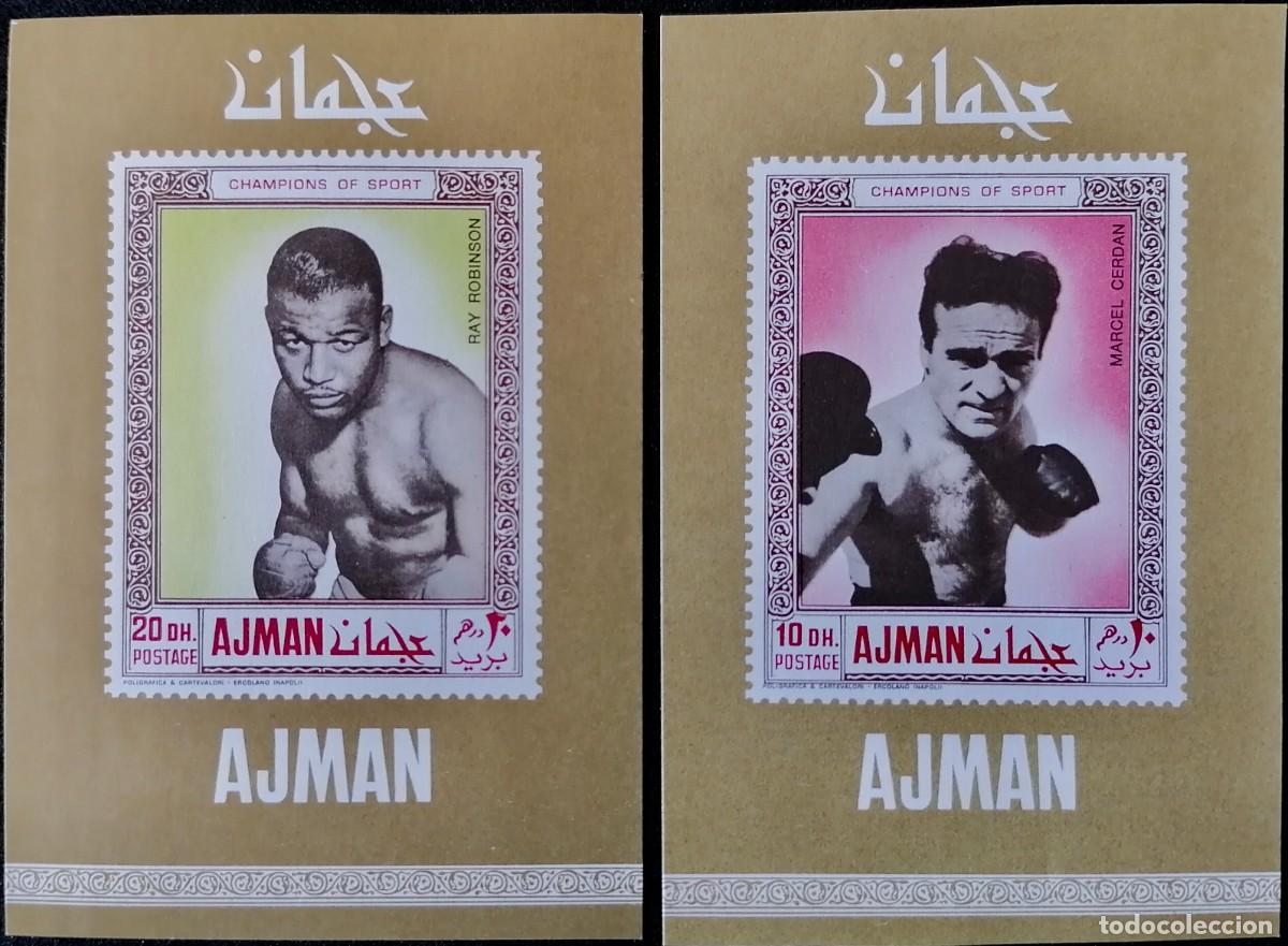 Sellos: AJMAN 1969 - 2 HB BOXEO . - Foto 1