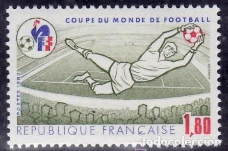 Timbres: FRANCIA 1982 - CAMPEONATO DEL MUNDO DE FUTBOL ESPA&Ntilde;A'82 -YVERT N&ordm; 2209**