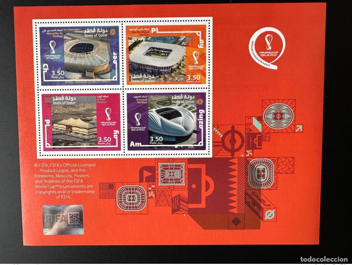 Sellos: Qatar 2022 Bloquear Copa Mundial de F&uacute;tbol la FIFA WM Estadios