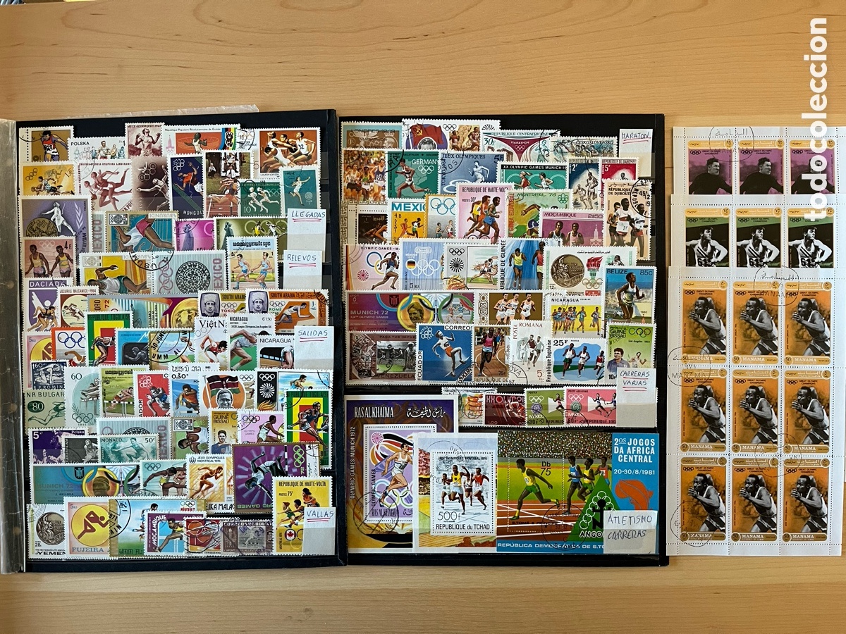 Sellos: ATLETISMO CARRERAS . COLECCI&Oacute;N DEPORTES