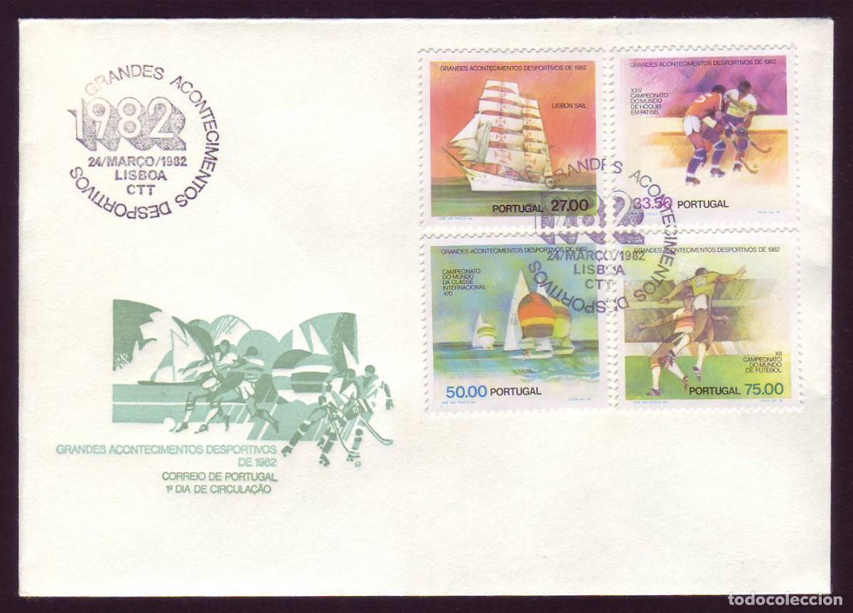 Sellos: SPD (FDC) Portugal, 1982 | Deportes (Sports) | Yv: 1537/40 - Mi: 1558/61 - Sc: 1532/5