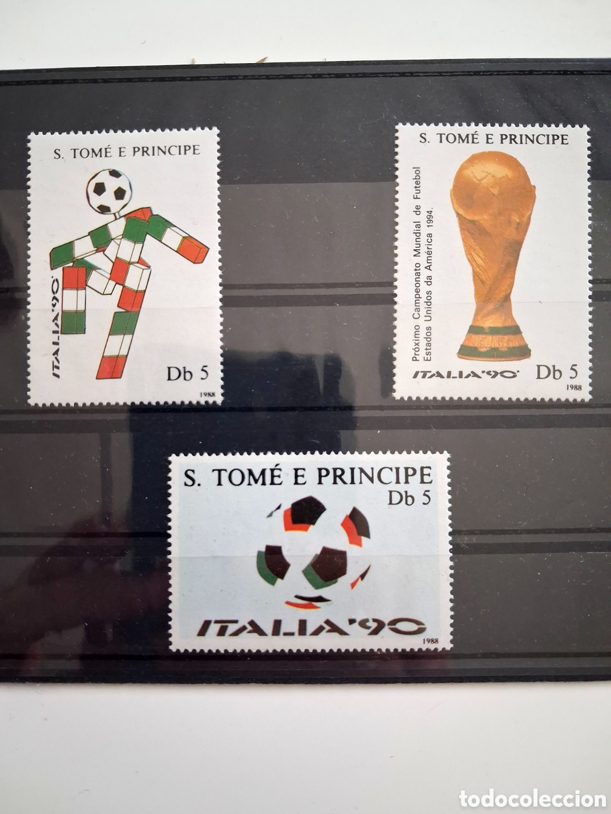 Sellos: Sellos Mundial Futbol Italia90 Sto Tom&eacute; y Principe, 1988