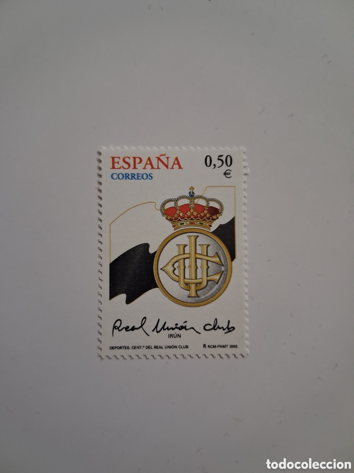 Sellos: Sello Centenario Real Club Ir&uacute;n 2002