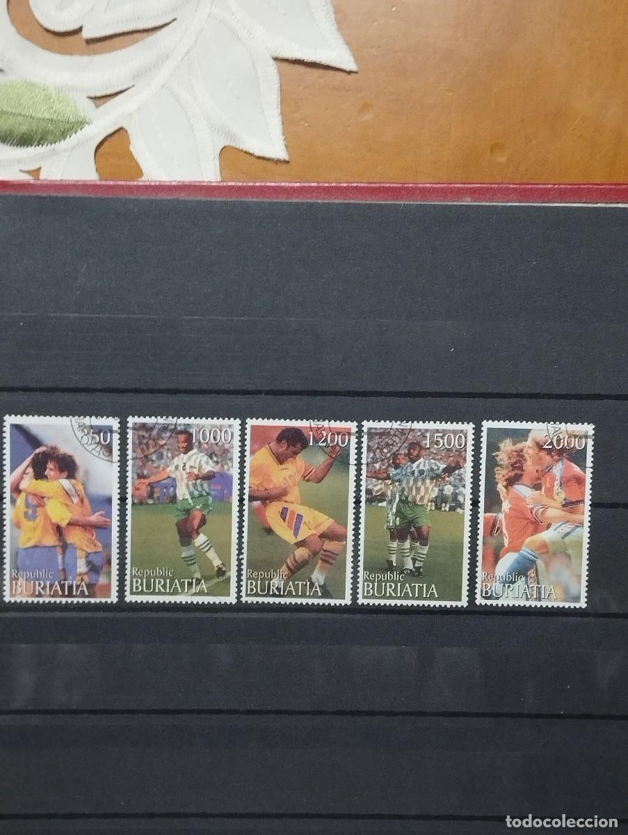 Sellos: 28.04/ Buriatia/ Rep&uacute;blica Aut&oacute;noma Rusa/ Ser&iacute;a completa en usado. Futbol