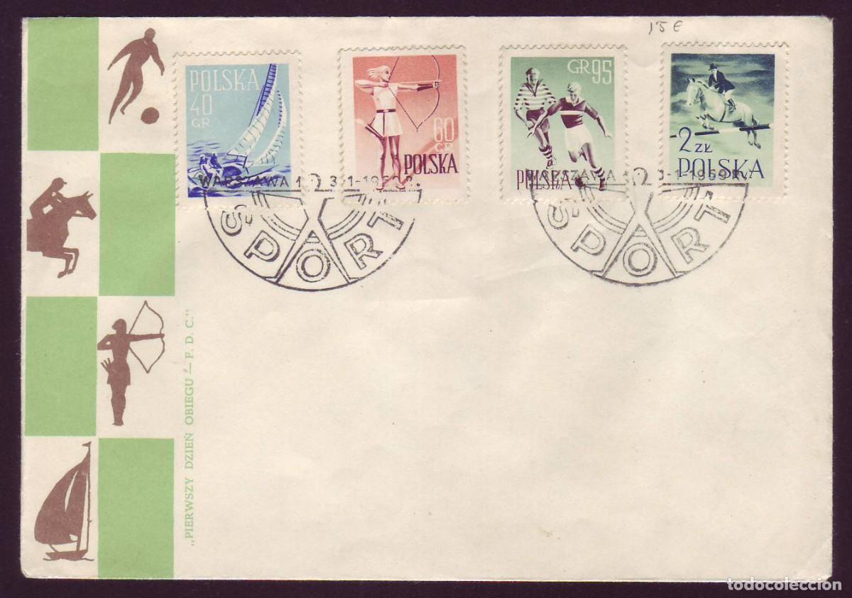 Sellos: FDC Polonia, 1959 | Deportes (sports) | Yvert: 952/5 - Michel: 1086/9
