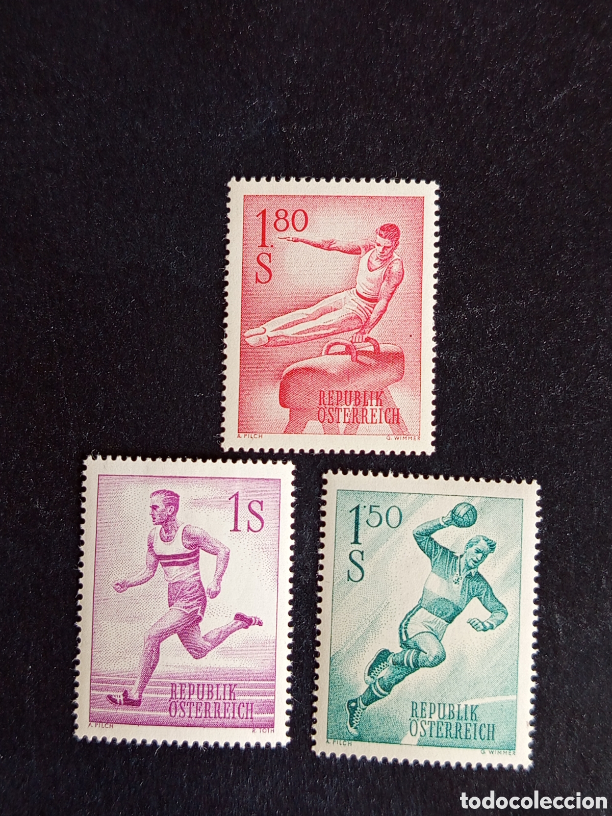 Sellos: AUSTRIA, 1959. Deporte. Yvert 910/911/911A Ver fotos. Pedido m&iacute;nimo 3 &euro;. Serie completa en nuevo