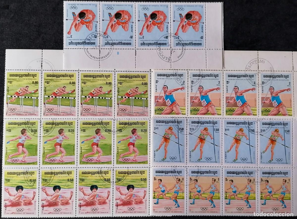 Sellos: CAMBOYA 1984 - JJ.OO. LOS &Aacute;NGELES .
