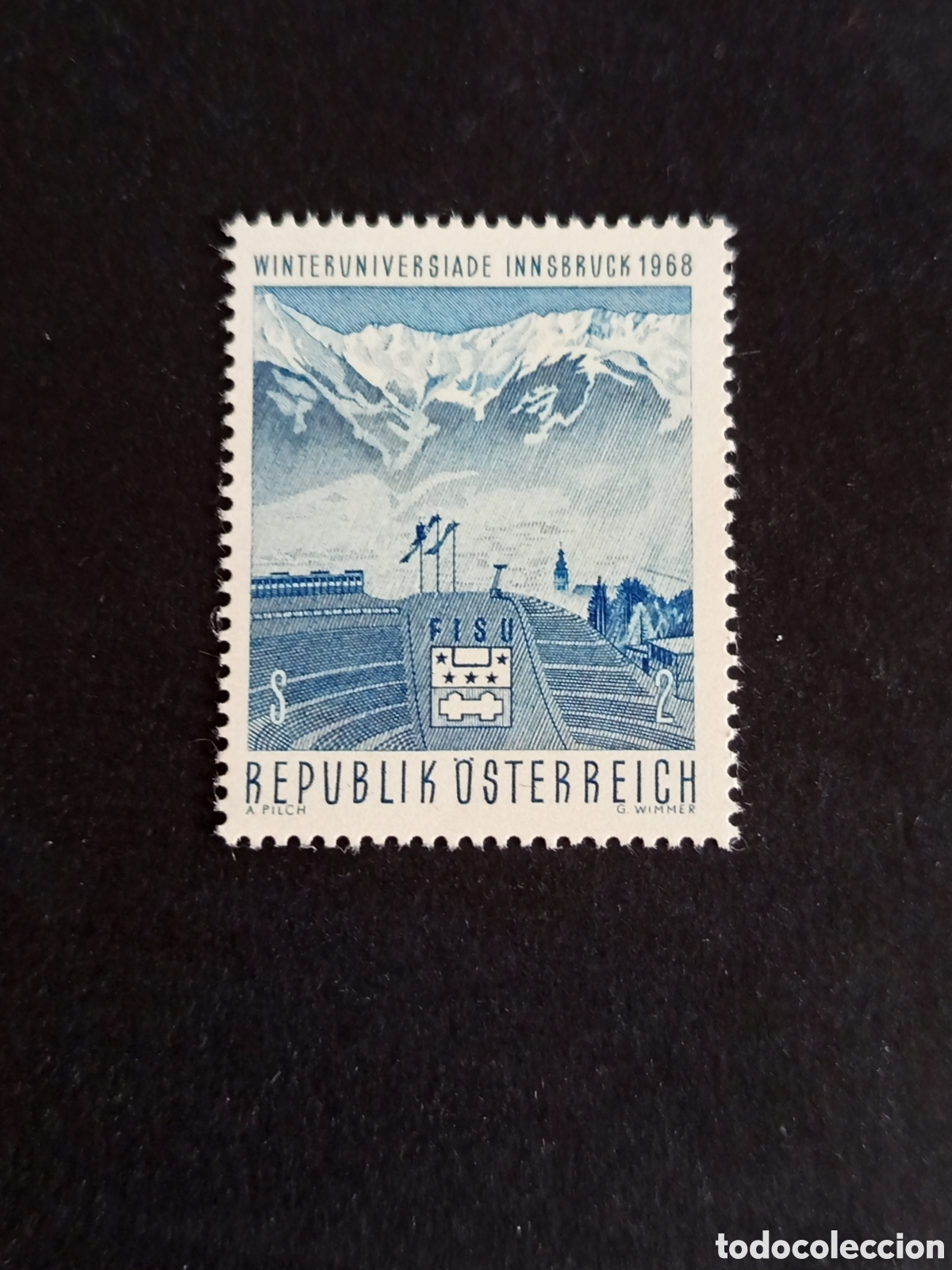 Sellos: AUSTRIA, 1968. Juegos Universitarios invierno, Insbruck. Yvert 1090. Pedido m&iacute;nimo 3 &euro;. Ver fotos.