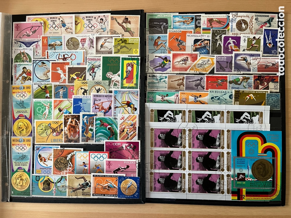 Sellos: COLECCI&Oacute;N ATLETISMO SALTOS Y LANZAMIENTOS
