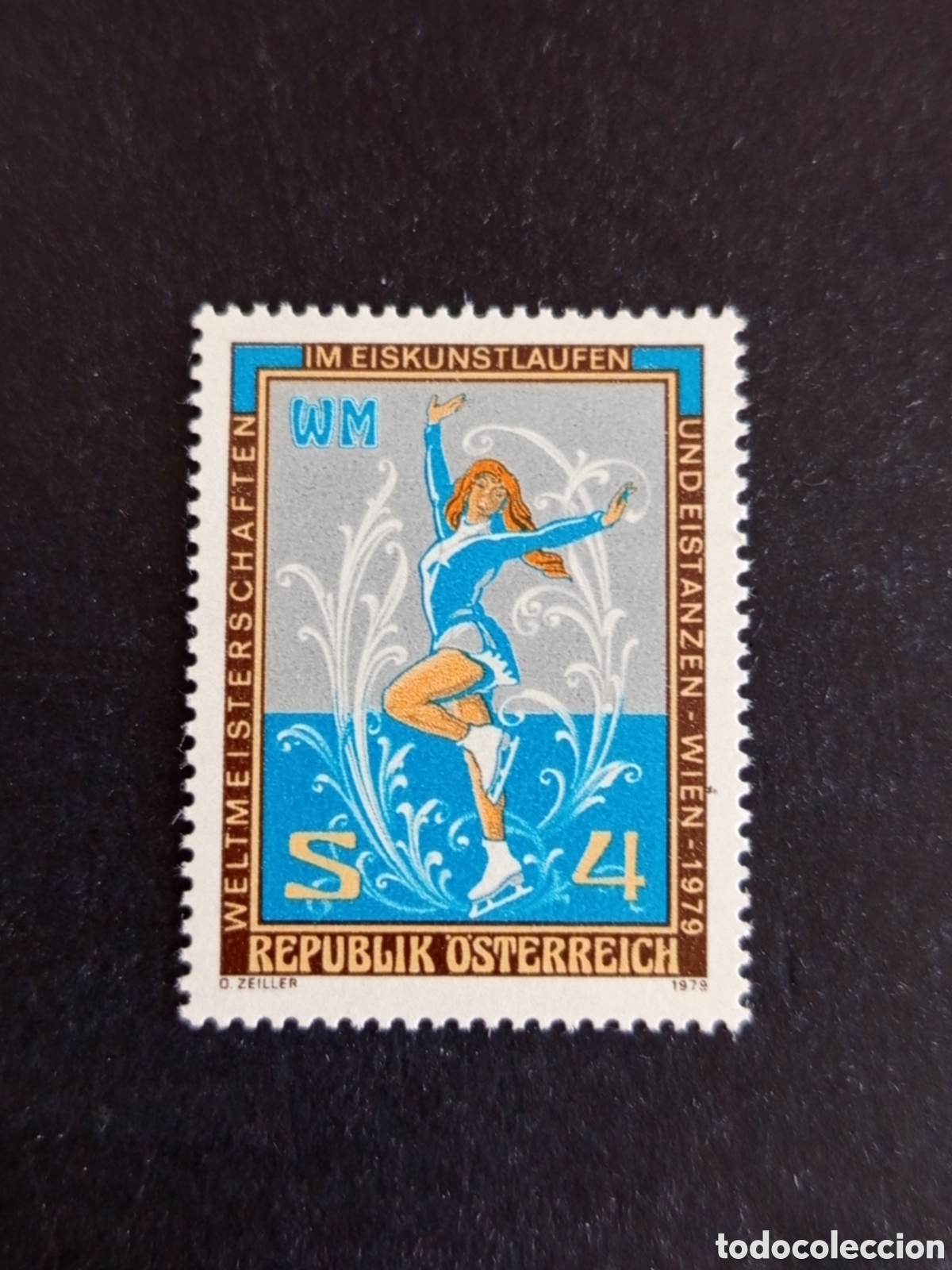 Sellos: AUSTRIA, 1979. Deportes: Patinaje sobre hielo. Campeonato del Mundo. Yvert 1429. Pedido m&iacute;nimo 3 &euro;.