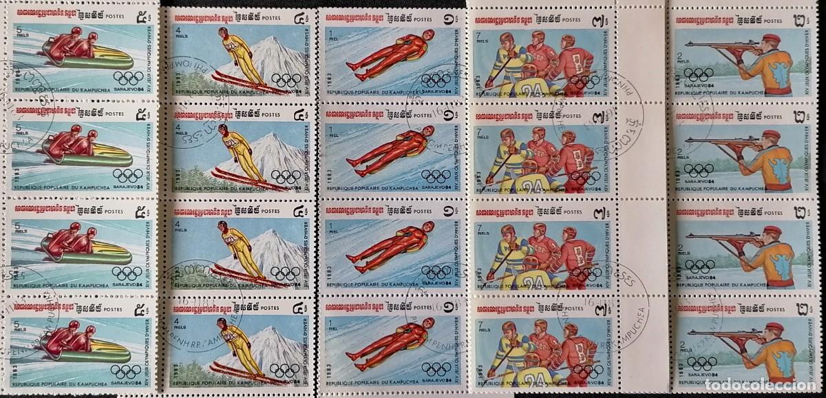 Sellos: CAMBOYA 1983 - JJ.OO. DE INVIERNO 84 .