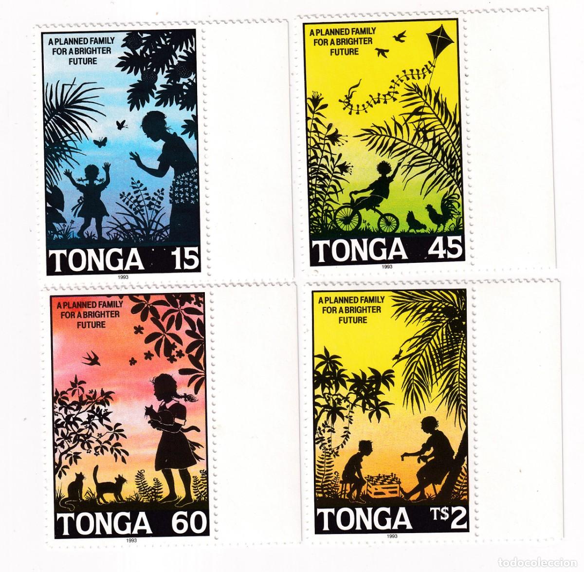 Sellos: AJEDREZ CHESS - TONGA 1993 - UNA FAMILIA PLANIFICADA PARA UN FUTURO MEJOR - SERIE COMPLETA