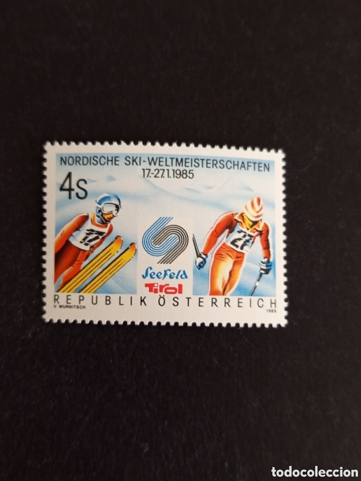 Sellos: AUSTRIA, 1985. Deportes: ski n&oacute;rdico. Campeonato del mundo. Yvert 1630. Pedido m&iacute;nimo 3 &euro;. Ver fotos