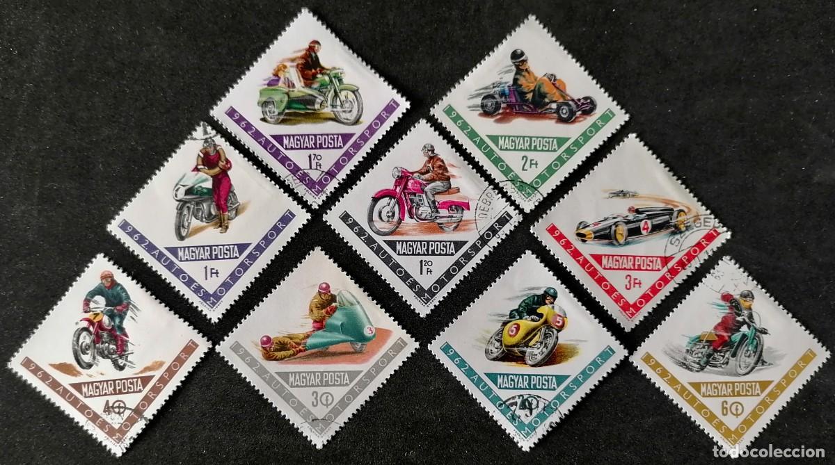 Sellos: HUNGRIA 1962 - COCHES Y MOTOS .