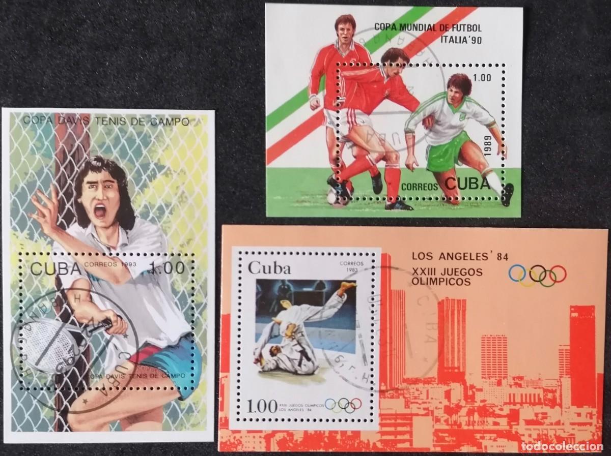 Sellos: CUBA - 3 HB DEPORTES .