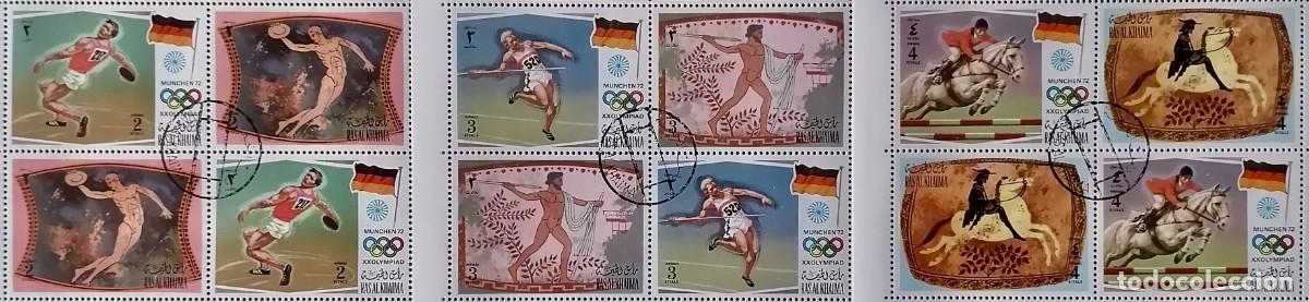 Sellos: RAS AL KHAIMA 1972 - JJ.OO. MUNICH72 .