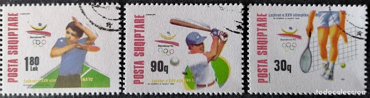 Sellos: ALBANIA 1992 - JJ.OO. BARCELONA .