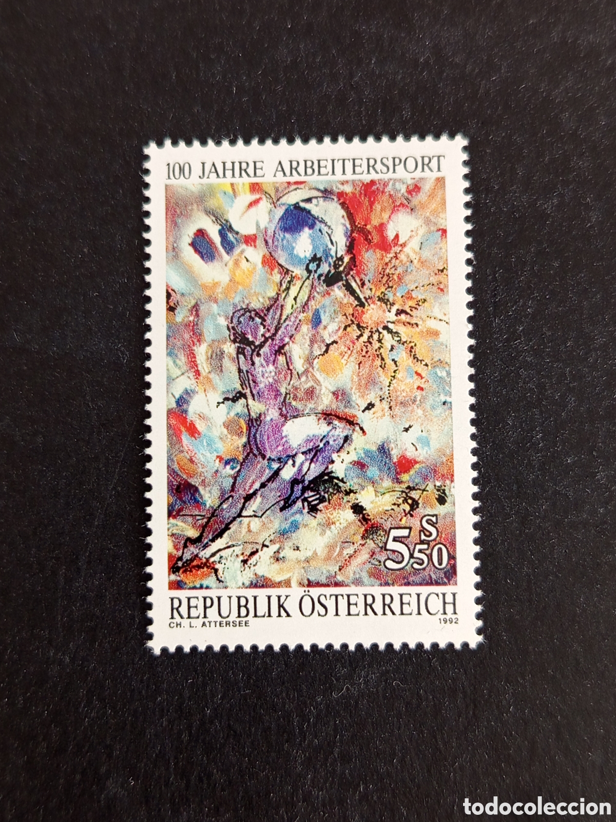 Sellos: AUSTRIA, 1992. Centenario deporte obrero. Yvert 1882. Pedido m&iacute;nimo 3 &euro;. Ver fotos . Sello en nuevo