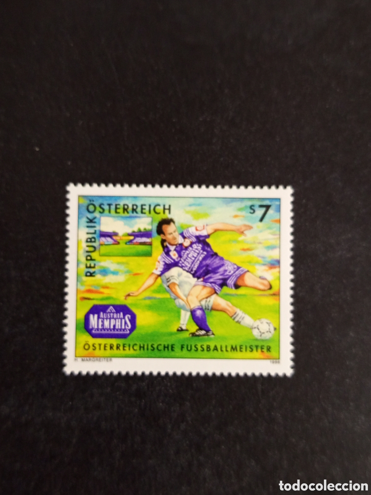 Stamps: AUSTRIA, 1998. Deportes : Futbol. Memphis Club. Campe&oacute;n. Pedido m&iacute;nimo 3 &euro;. Ver fotos.