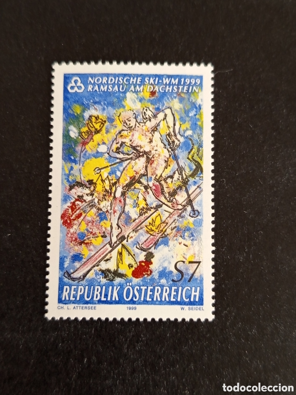 Sellos: AUSTRIA, 1999. Deportes: esqu&iacute; n&oacute;rdico. Campeonato del mundo. Pedido m&iacute;nimo 3 &euro;. Ver fotos.