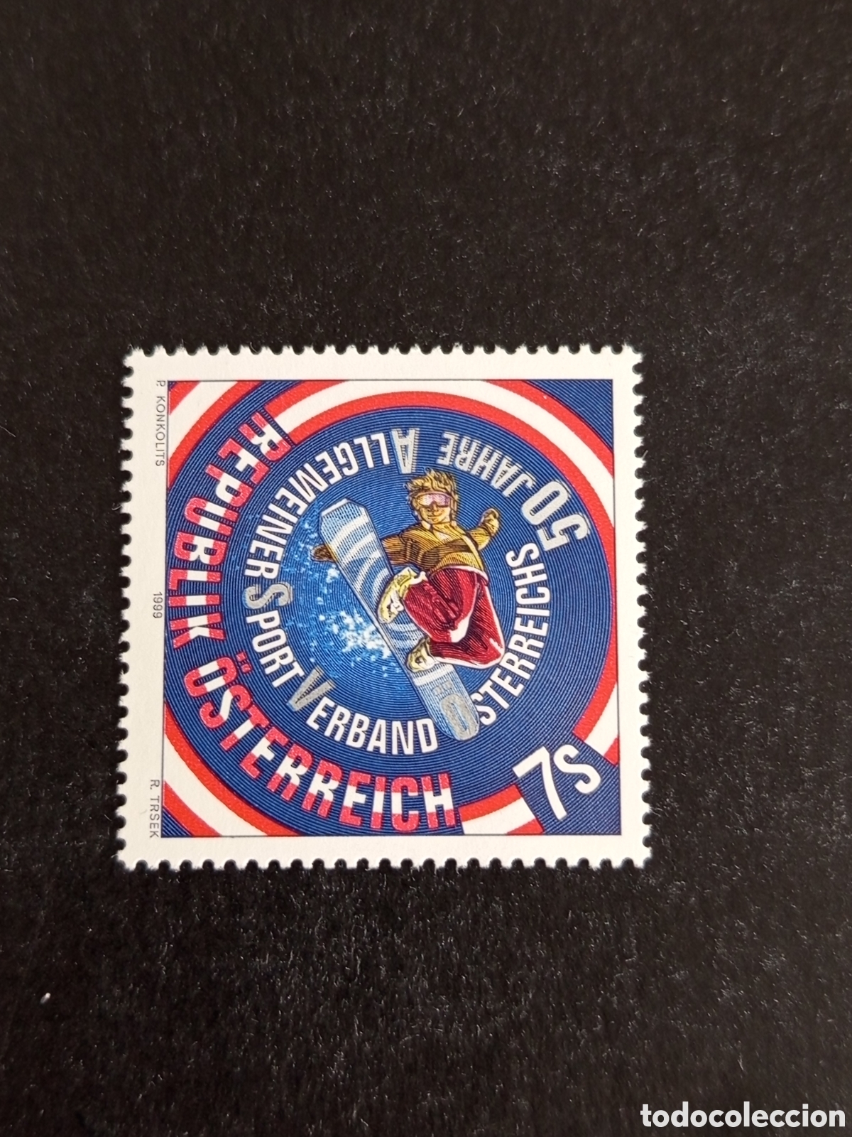 Sellos: AUSTRIA, 1999. Federaci&oacute;n de Deportes de Austria. Pedido m&iacute;nimo 3 &euro;. Ver fotos. Sello sin circular
