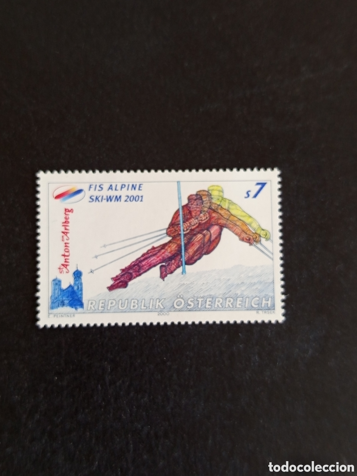 Sellos: AUSTRIA, 2001. Deporte . Ski. Campeonato del Mundo. Pedido m&iacute;nimo 3 &euro;. Ver fotos. Sello sin circular