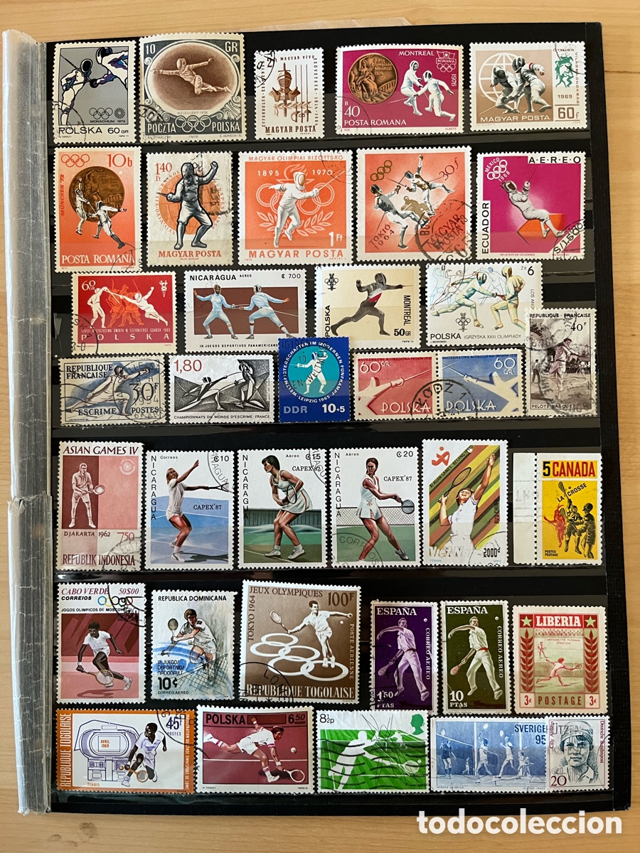 Briefmarken: LOTE SELLOS DE ESGRIMA Y TENIS