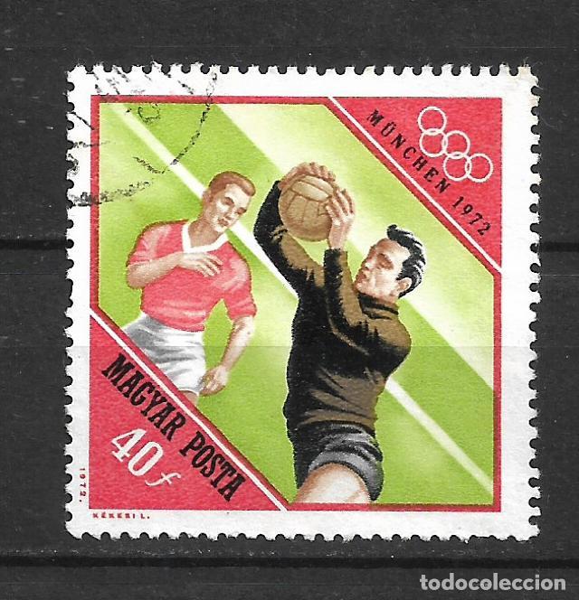 Sellos: hungria 1972 sello usado futbol - 22/2