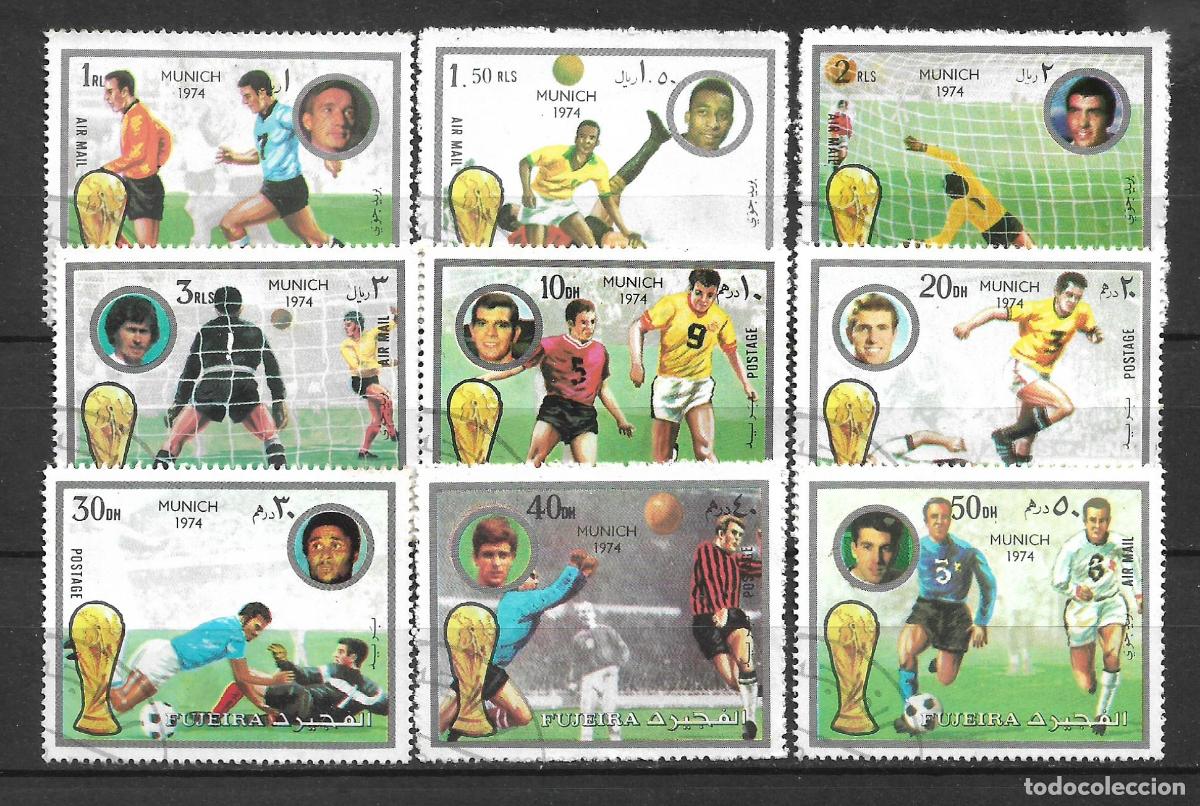 Sellos: fujeira 1974 sellos usado deportes futbol munich - 22/9