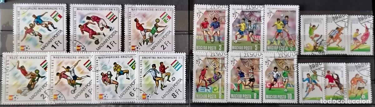 Sellos: HUNGR&Iacute;A - LOTE F&Uacute;TBOL .