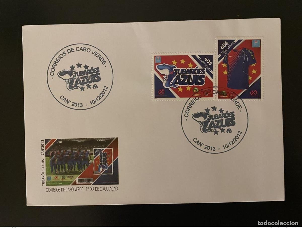 Sellos: Cabo Verde 2012 10:18 - 10:19 FDC Football Fu&szlig;ball Soccer CAN Africa Cup 2013