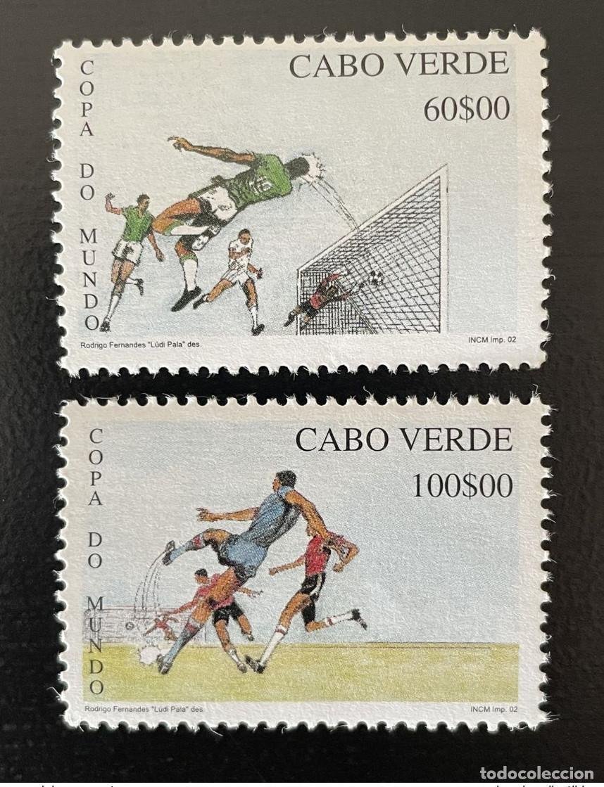Sellos: Cabo Verde 2002 Mi. 807 - 808 Copa Mundial de F&uacute;tbol la FIFA Corea Jap&oacute;n