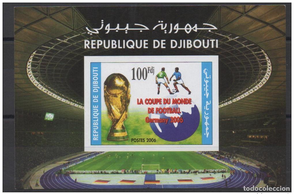 Sellos: Yibuti 2005 bloquea FIFA Alemania 2006 Copa Mundial WM Football Mi. Bl.161
