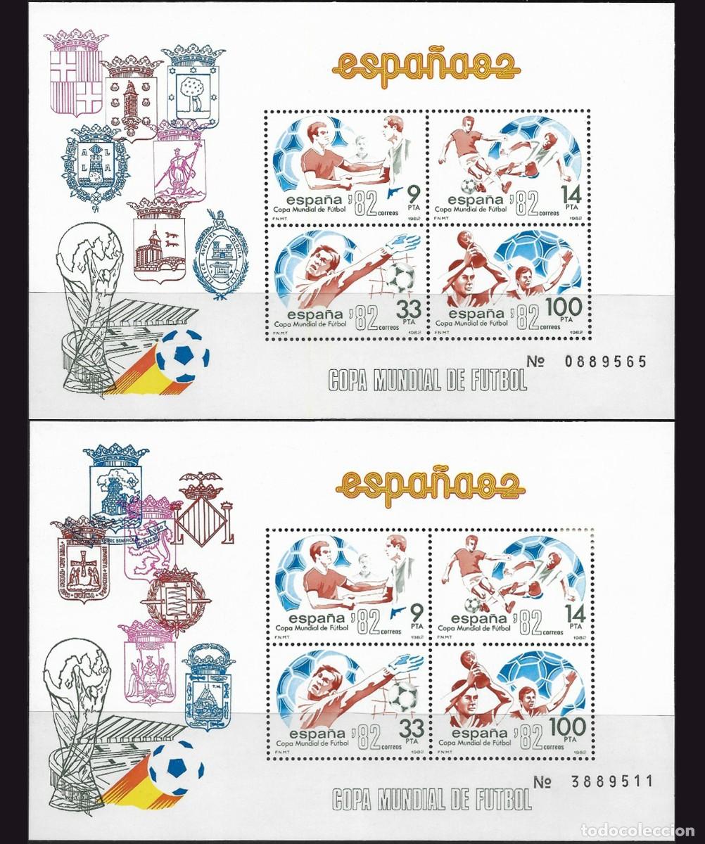 Sellos: 2 HB Espa&ntilde;a, 1982 | Spain '82 World Cup | Ed: 2664/5, Yv: B31/2, Mi: B25/6, SG: 2685 MNH **