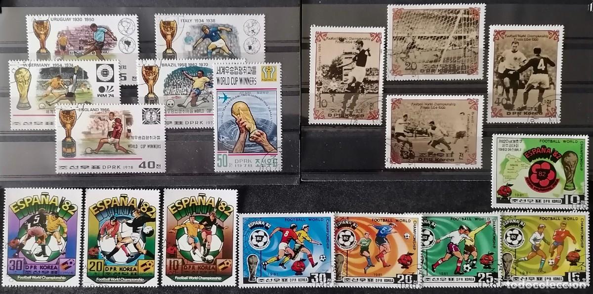 Sellos: COREA - LOTE F&Uacute;TBOL .
