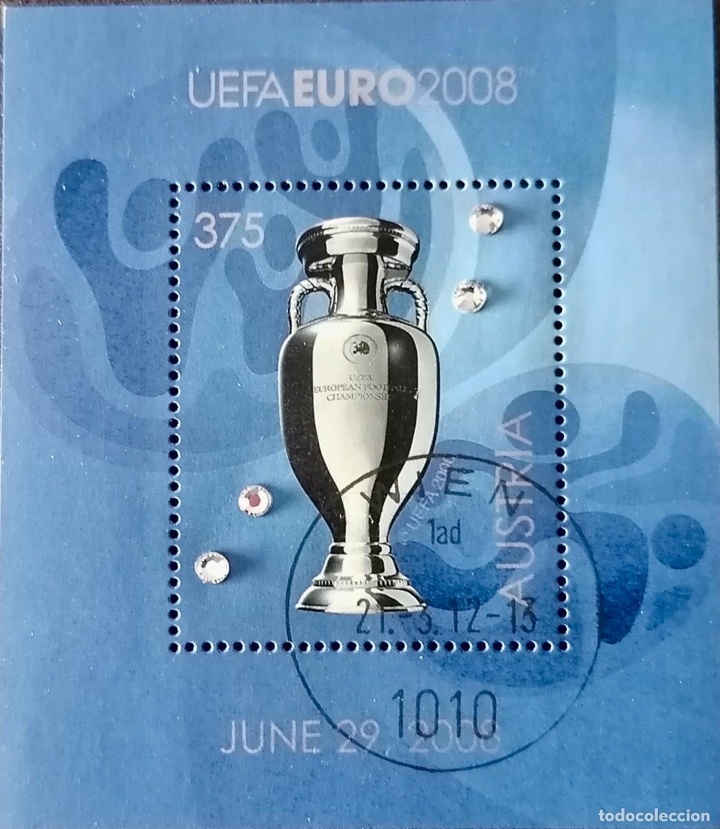 Sellos: AUSTRIA 2008 - HB COPA H. DELAUNAY / CRISTALES SWAROVSKI