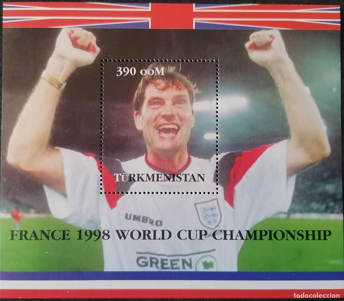 Sellos: TURKMENISTAN - HB F&Uacute;TBOL / FRANCIA'98 .