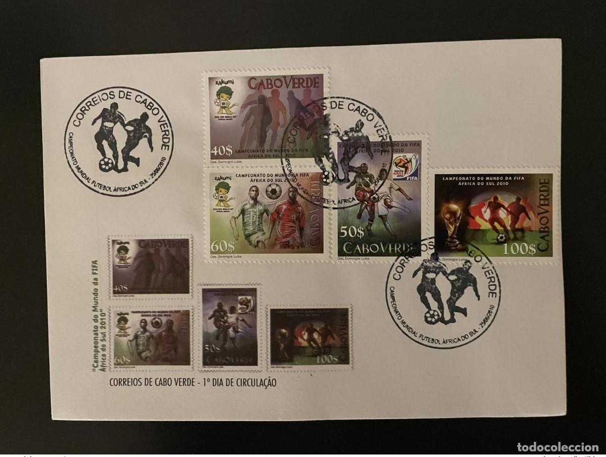 Sellos: Cabo Verde 2010 Mi. 965 - 968 FDC Copa Mundial de F&uacute;tbol la FIFA WM Sud&aacute;frica