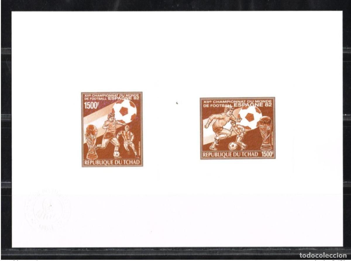 Sellos: Chad 1982 Mi. 897 - 898 Evento colectivo de artistas FIFA Espa&ntilde;a WM Football