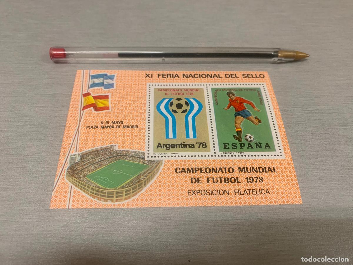 Sellos: XI FERIA NACIONAL DEL SELLO / CAMPEONATO MUNDIAL DE F&Uacute;TBOL 1978 - ESPA&Ntilde;A