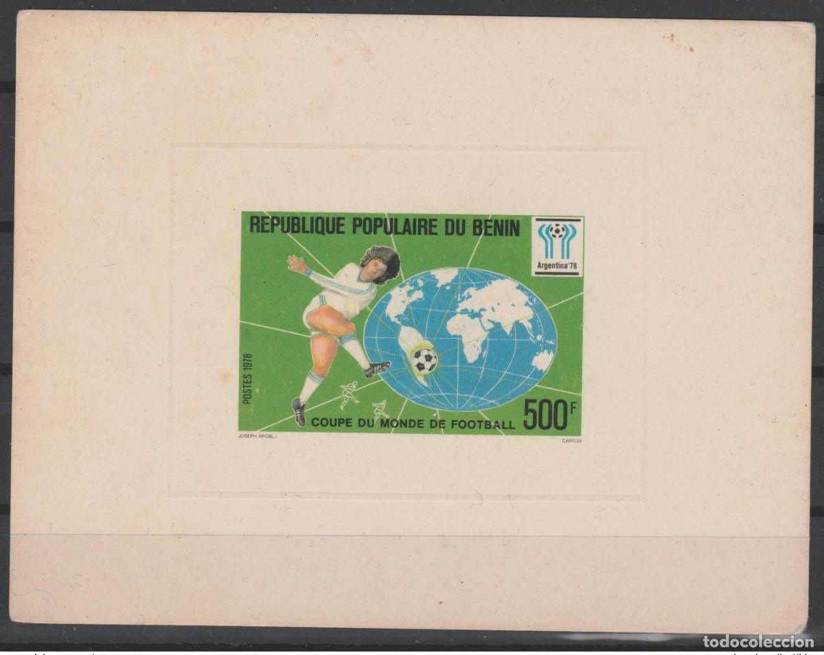 Sellos: Benin 1978 Mi. 134 Evento de lujo Copa Mundial F&uacute;tbol WM la FIFA Argentina
