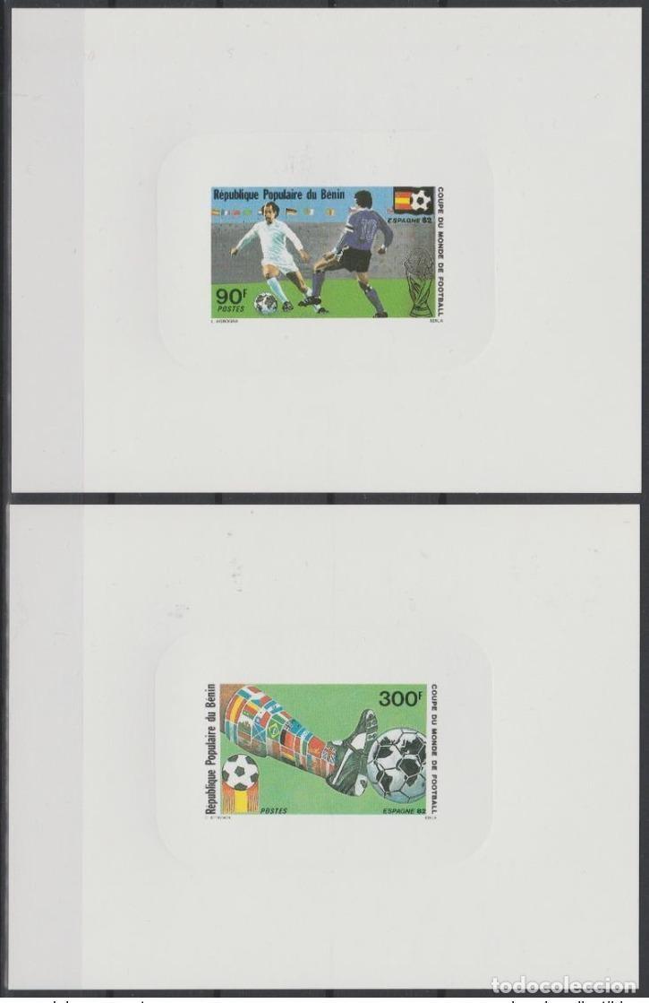 Sellos: Benin 1982 Mi. 283/284 Evento de lujo Copa Mundial F&uacute;tbol la FIFA Espa&ntilde;a