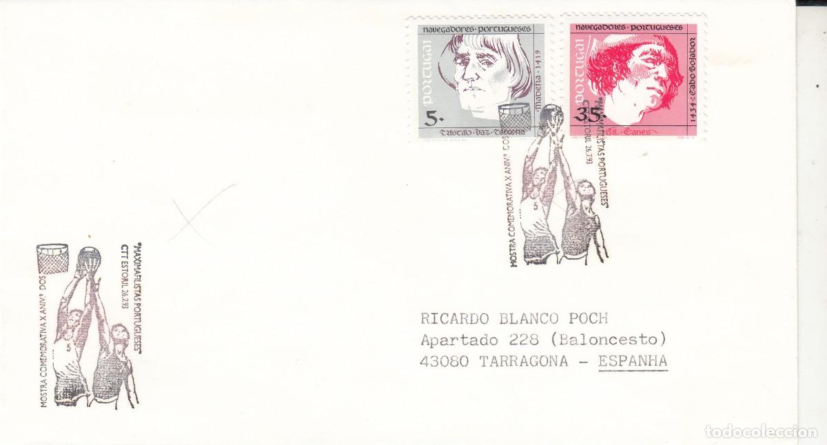 Sellos: TEM&Aacute;TICA BALONCESTO - MATASELLOS DE PORTUGAL - 1993
