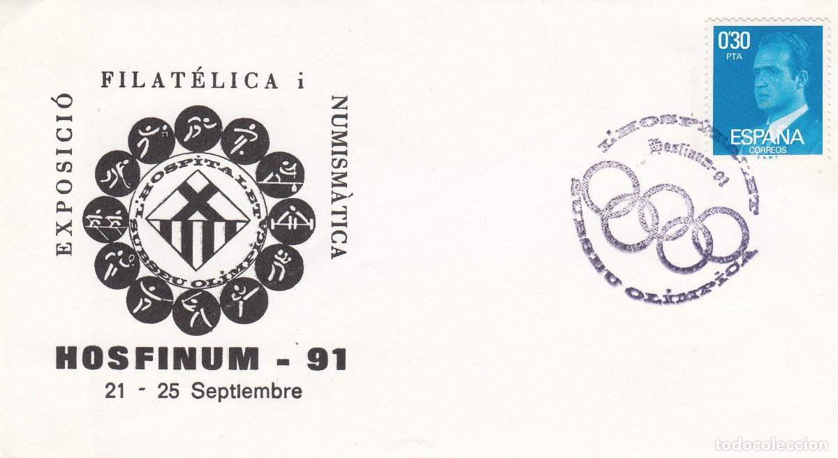Sellos: MATASELLOS HOSFINUM -91 - SUBSEU OLIMPICA - L'HOSPITALET DE LLOBREGAT - 1991