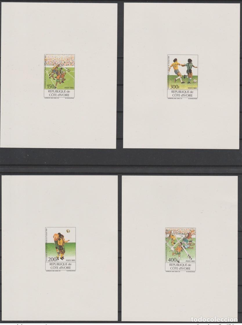 Francobolli: Costa de Marfil 1993 Mi. 1101 - 1104 Evento lujo la Copa Mundial F&uacute;tbol 1994 EE. UU.
