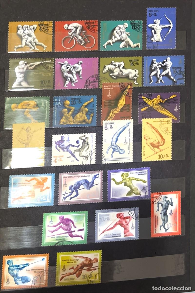 Sellos: 25 sellos de las olimpiadas de Mosc&uacute; 1980