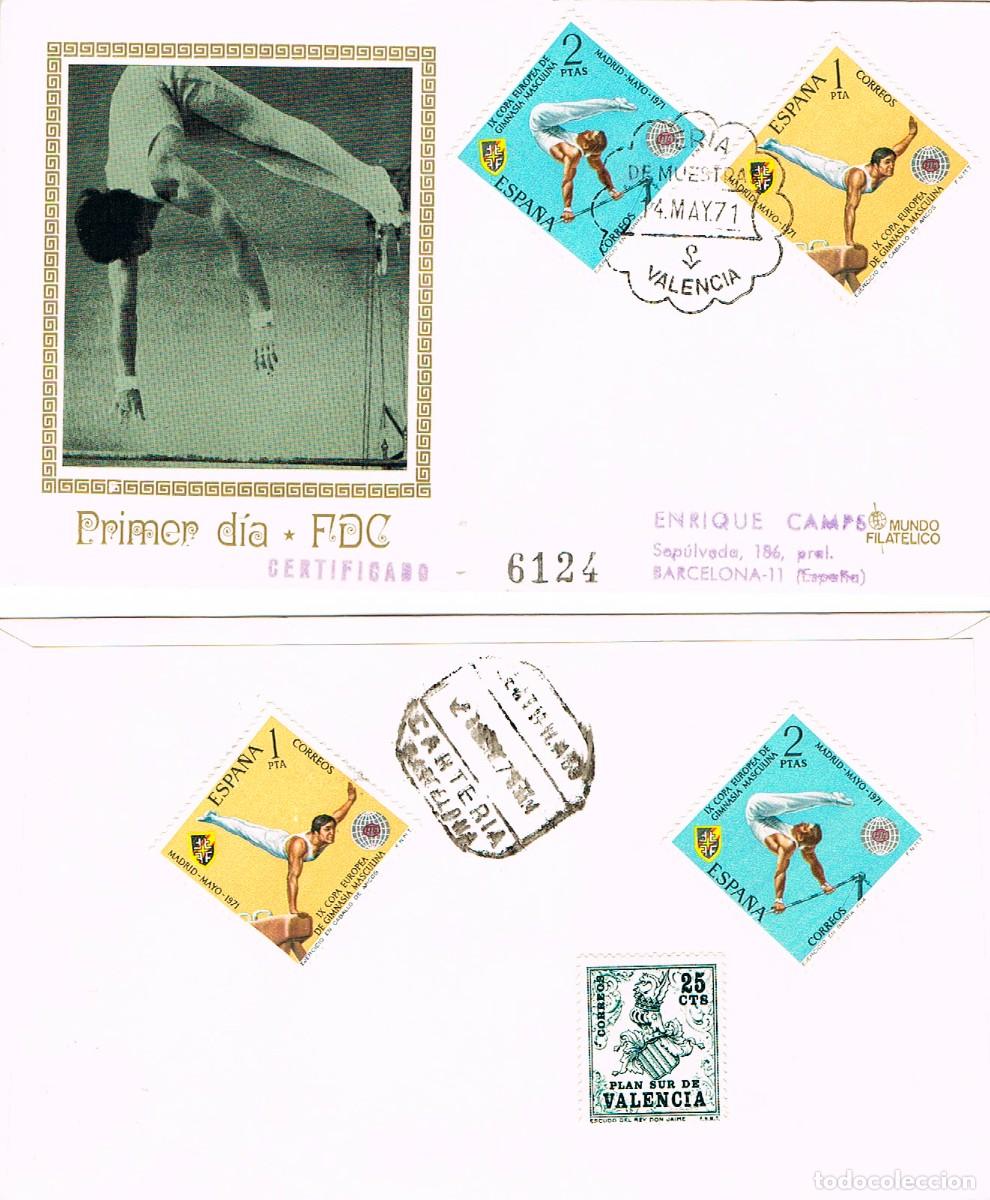 Sellos: EDIFIL 2034/5, CAPEONATO DEL MUNDO DE GIMNASIA RITMICA,SOBRE DE MUNDIO FILATELICO CIRCULADO