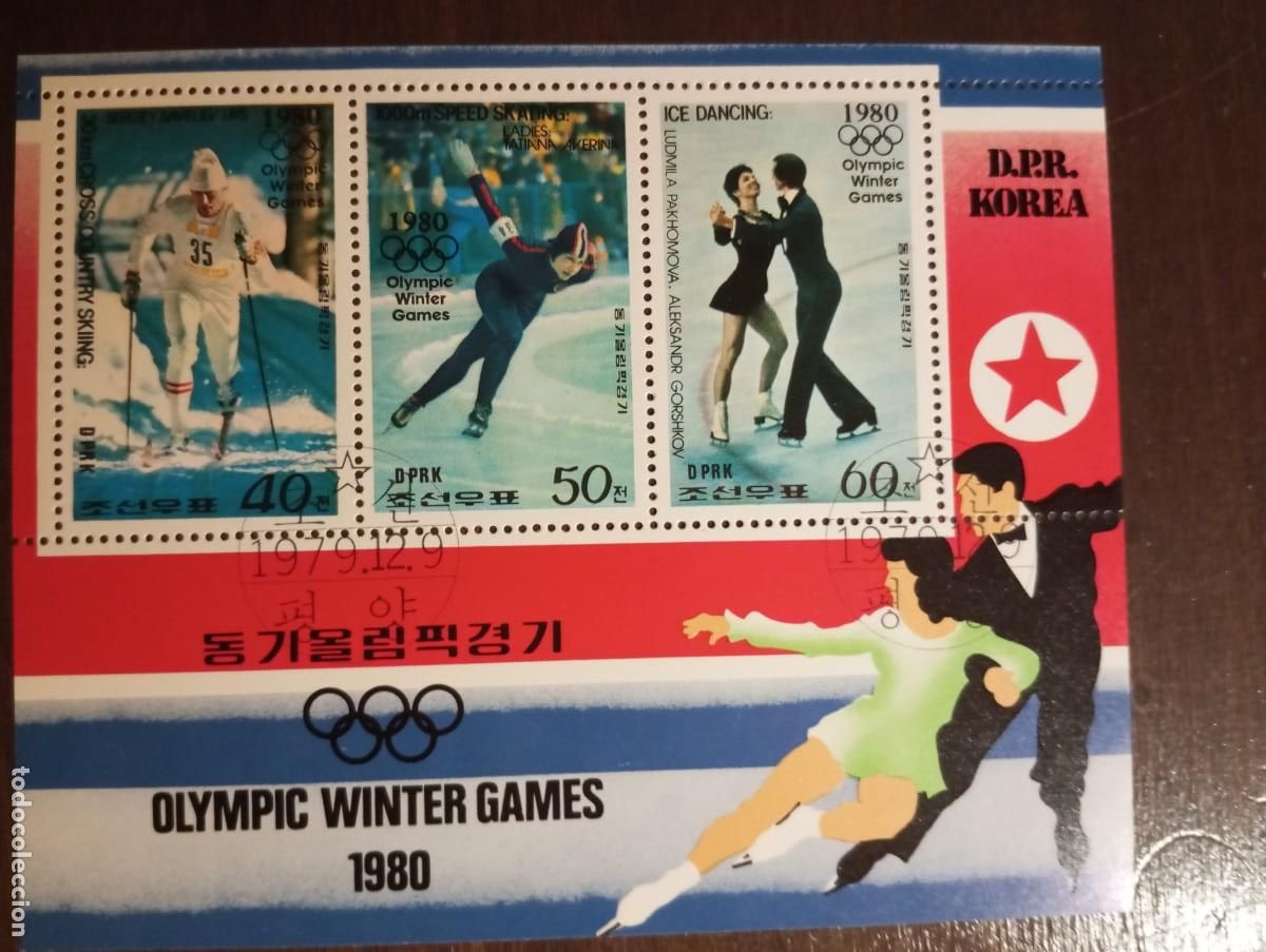 Sellos: JUEGOS OL&Iacute;MPICOS DE INVIERNO,HB DE COREA 1979