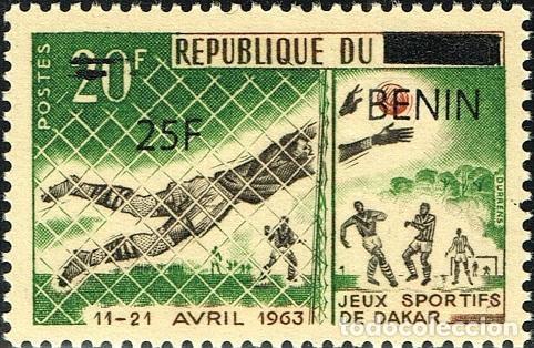 Sellos: Ben&iacute;n 2009 Mi. 1480 sobrecargado f&uacute;tbol Juegos Deportivos Dakar